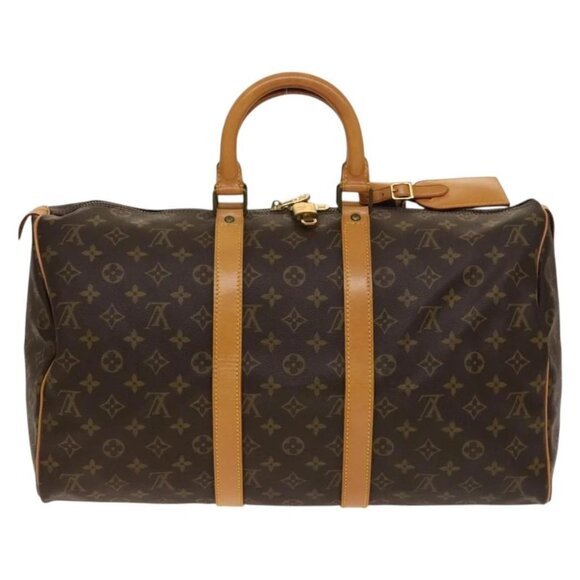 LOUIS VUITTON Monogram Keepall 45 Boston Bag M41428 LV Auth 139474 - Picture 3 of 16